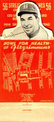 Freddie Fitzsimmons Matchbook inside directions map