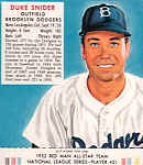 1952 Red Man Duke Snider