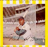 1969 Kahn's Wieners Hank Aaron large no tab