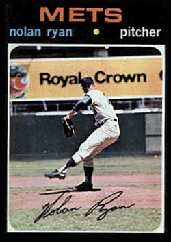 1971 Topps Card 513 Nolan Ryan