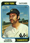 1974 Topps Card 340 Thurman Munson