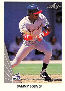 1990 Leaf Sammy Sosa RC card number 220