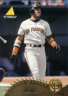 1995 PinnacleCard number 272 Barry Bonds