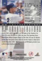 Back of 1998 PinnacleCard number 64 Derek Jeter