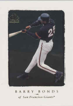 1998 SP Auth Card 175 Barry Bonds