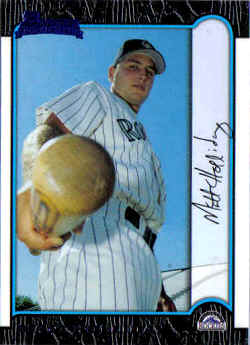 1999 Bowman Card 400 Matt Holliday Rookie