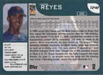 Back of 2001 Topps Carrd