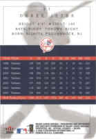 Back of 2005 Flair Card 31 Derek Jeter