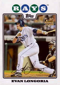  2008 Topps Update Card UH10 Evan Longoria