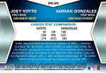 Back of 2011 Topps Card DD-VGJoey Votto - Adrian Gonzalez