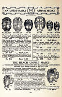 1908 Reach Catcher's Masks