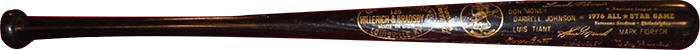 1976 All-Star Game Black Bat