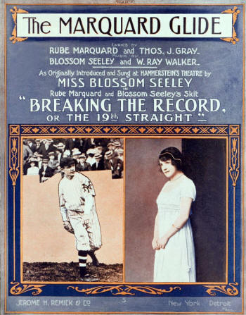 1912 "The Marquard Glide" New York Giants Rube Marquard  Sheet Music