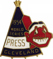 1954 Cleveland Indians World Series Press Pin